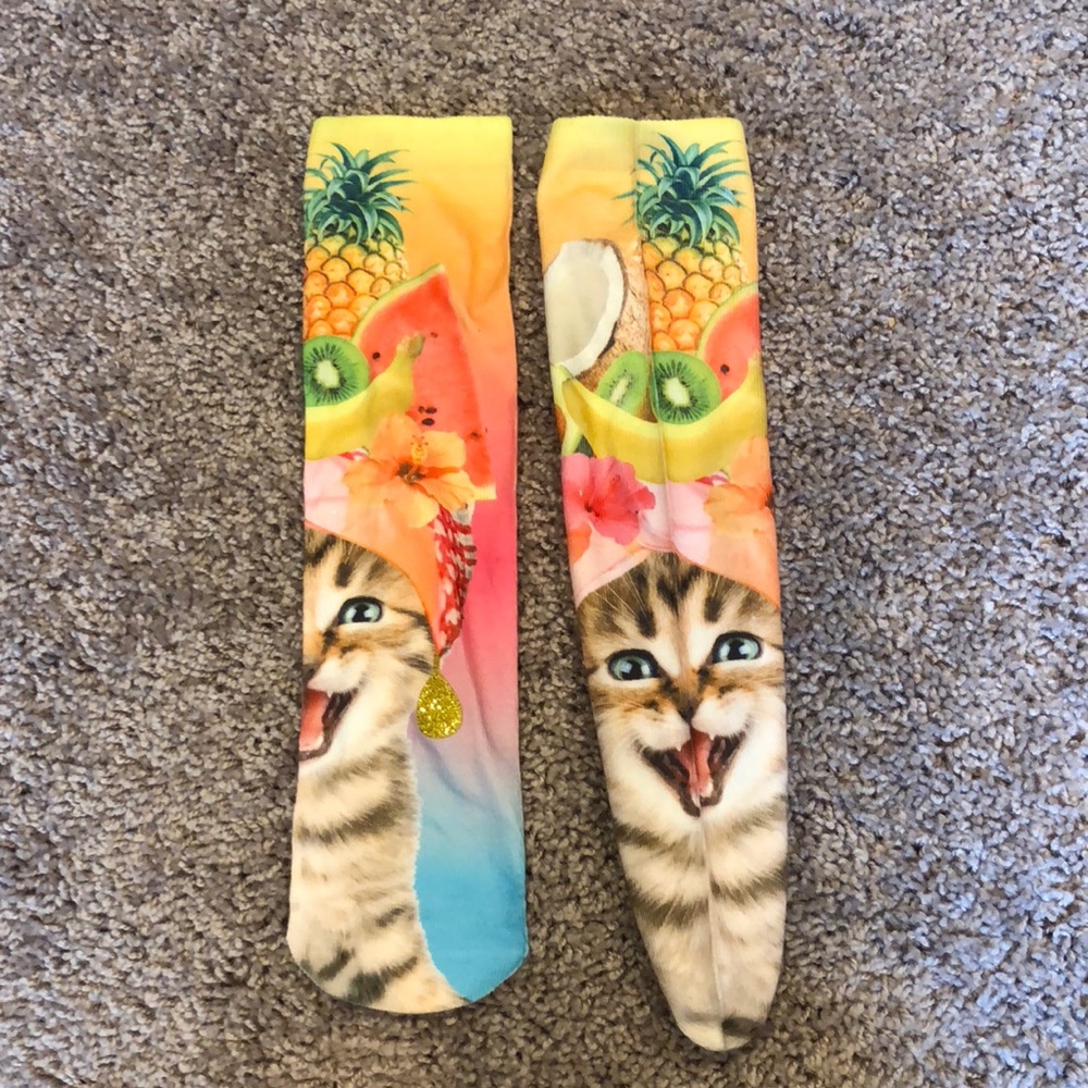Crazy Cat Socks